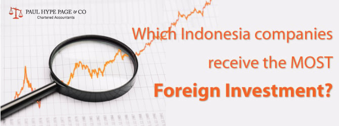 Which Indonesian companies receive the most Foreign Investment?