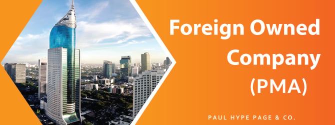 Foreign Owned Company (PMA)