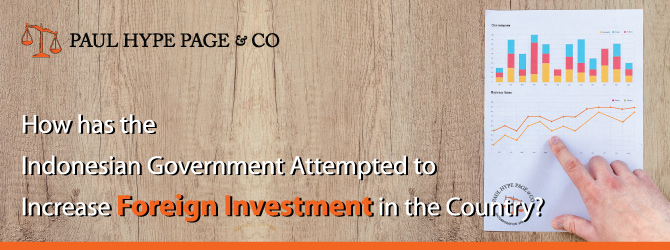 Indonesian Government Attempted to Increase Foreign Investment in the Country