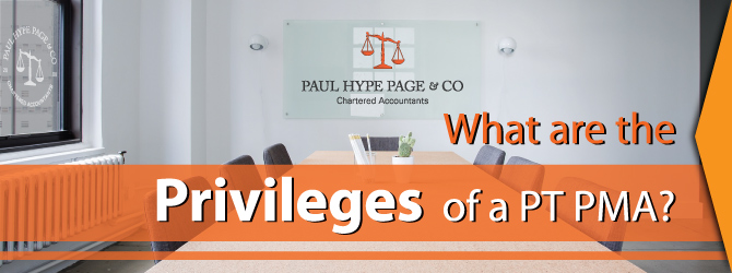 What are the Privileges of a PT PMA?